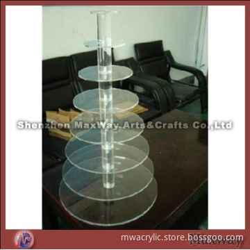 Transparent High Quality 8 Tiers Acrylic Cupcake Stand
